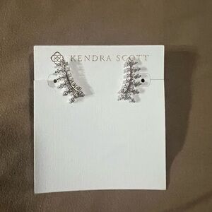 Kendra Scott Crystal Silver Earrings